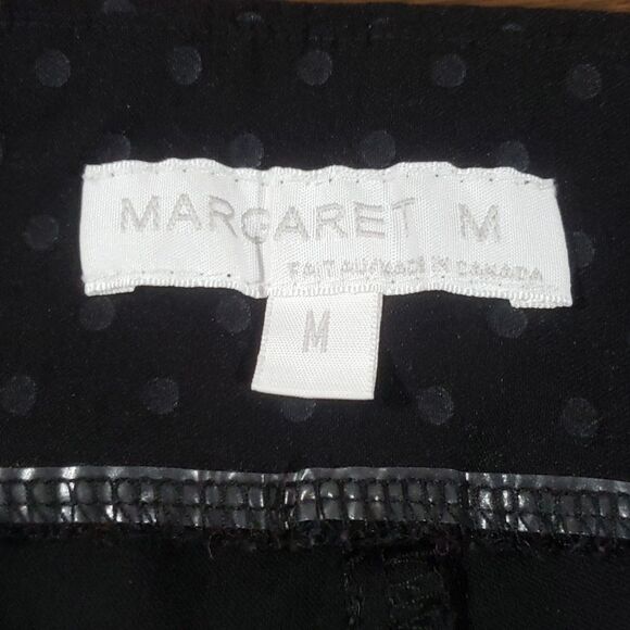 Margaret M Polka Dot Straight Leg Slimming Pants Medium - Picture 5 of 10